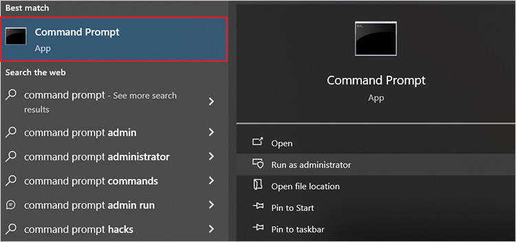 Run as administrator