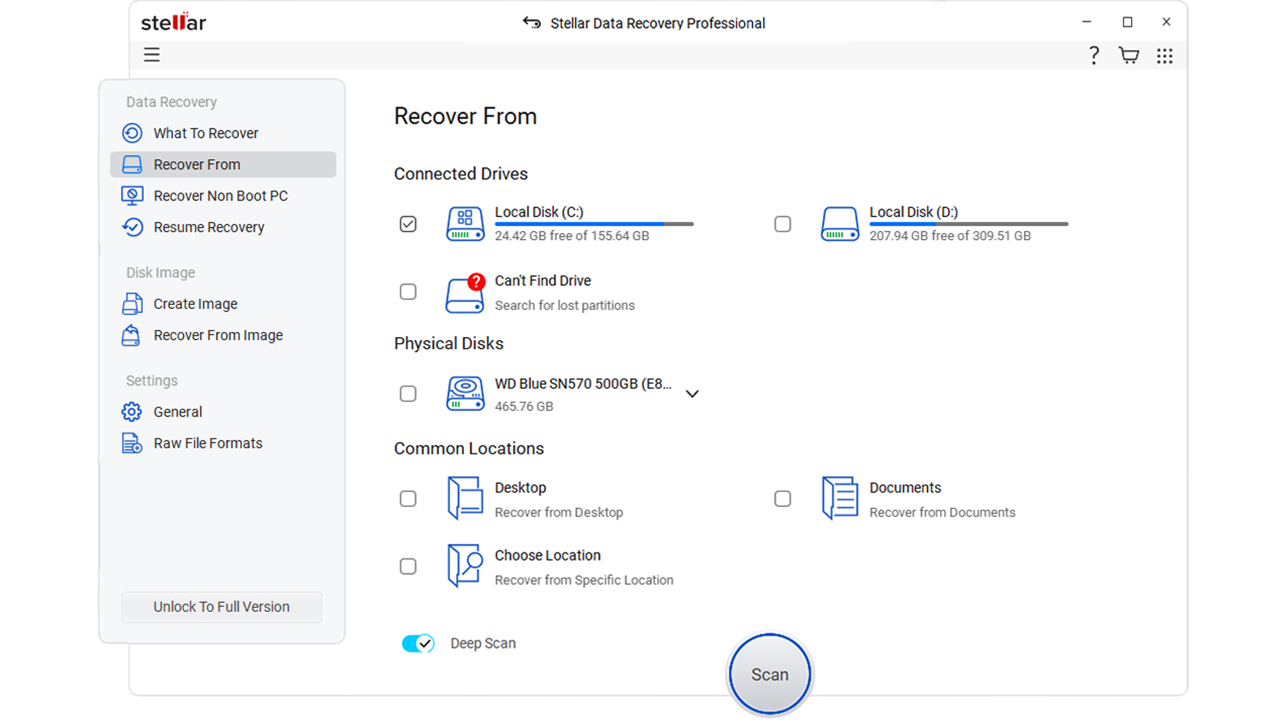 Deep Scan-Stellar Data Recovery Software