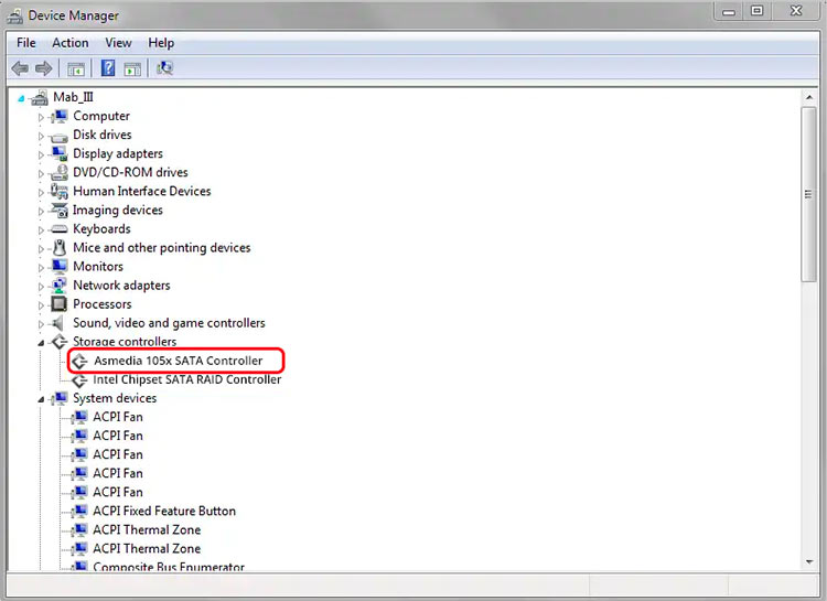 SATA-controller - Stellar