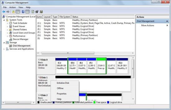 hard drive uninitialized- stellar data recovery