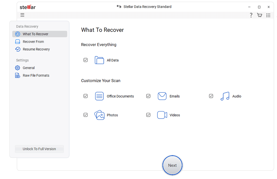 Select File Type